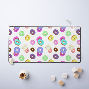 Cool amusant beignets colorés motif blanc