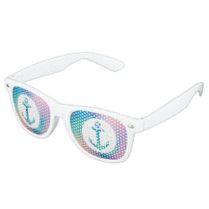 Cool Anchor Funny Gift Retro Sunglasses