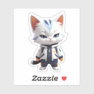 Cool and Adorable Cat Illustration