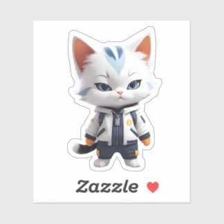 Cool and Adorable Cat Illustration