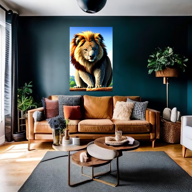 Cool and adorable Hybrid Lion Koala | AI Art Poster (Creator Uploaded)