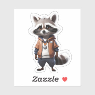 Cool and Adorable Raccoon Illustration