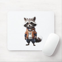 Cool and Adorable Raccoon Illustration
