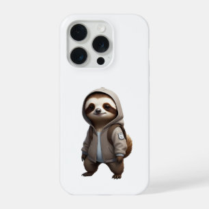Cool and Adorable Sloth Illustration iPhone 15 Pro Case