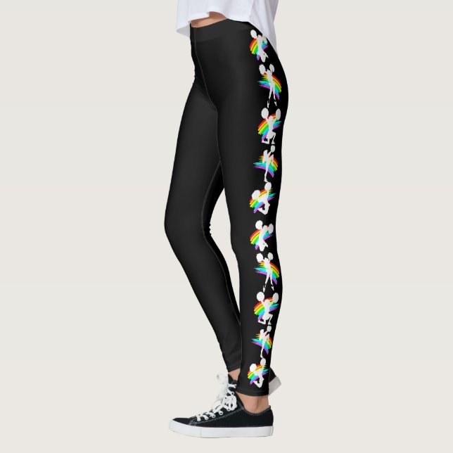COOL AND COLORFUL CHEERLEADER LEGGINGS (Left)