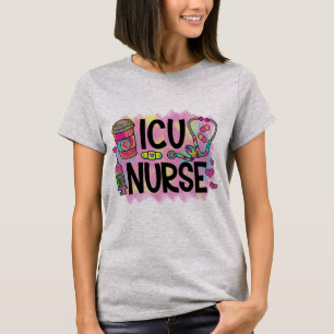 Cool and Colourful ICU Nurse T-Shirt