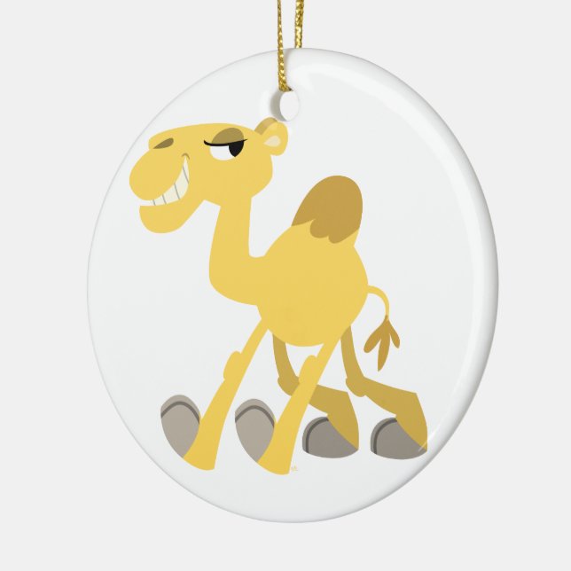 Cool and Cute Cartoon Camel Ornament (Left)