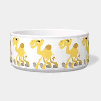 Cool and Cute Cartoon Camel Pet Bowl