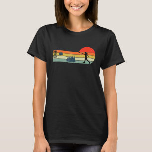 Cool and Fun Disc Golf Sport Retro Sunset  Vantage T-Shirt