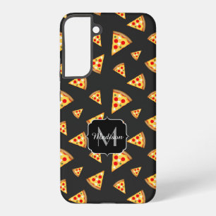 Cool and fun pizza slices pattern custom Monogram Samsung Galaxy Case