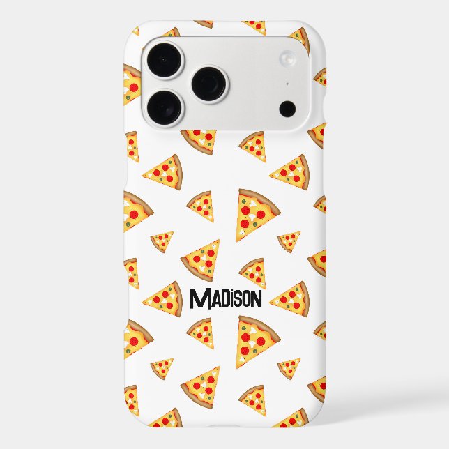 Cool and fun pizza slices pattern Custom Name (Back)
