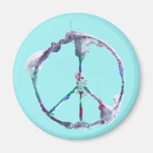 Cool and Funky Peace Sign Magnets