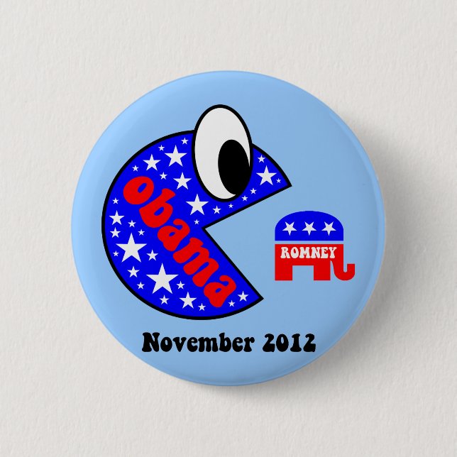 Cool and funny Obama 2012 2 Inch Round Button (Front)