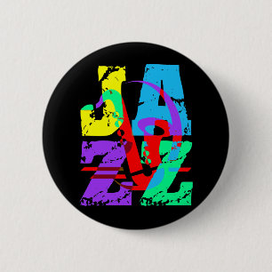 Cool and hip Jazz 2 Inch Round Button
