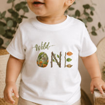 Cool and Modern Wild One Baby 1st Birthday Shirt