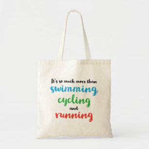 Cool and original design for triathletes tote bag
