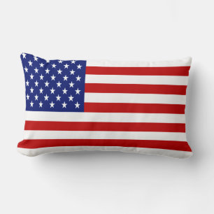 Cool and Patriotic American Flag Lumbar Pillow