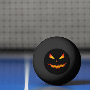 Cool and scary Jack O'Lantern face Halloween Ping Pong Ball