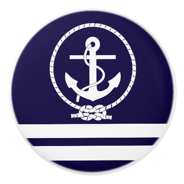 Cool and Stylish Nautical Theme Ceramic Knob (Front)