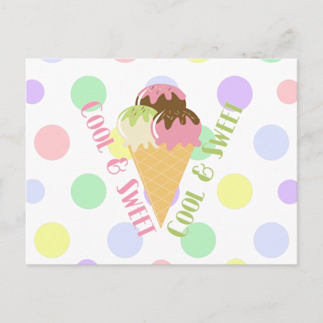 Cool and Sweet Postcard (Front)