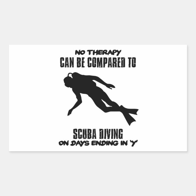 cool and trending scuba diving DESIGNS Sticker (Front)