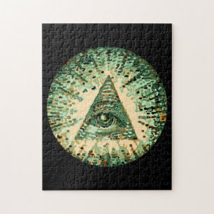 Cool and Unique Camouflage Illuminati Jigsaw Puzzle