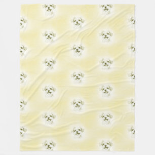 Cool Animal Pattern - Cute Dogs 7 Fleece Blanket