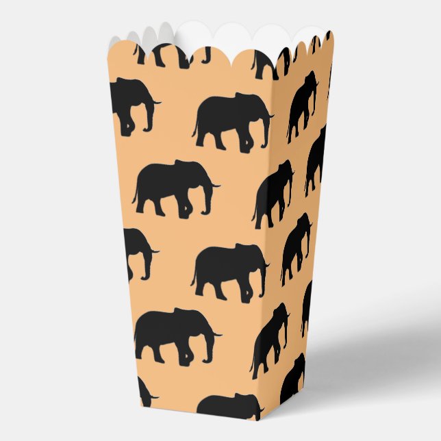 Cool Animal Pattern - Elephant 5 Favor Box (Back)