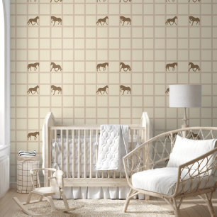 Cool Animal Pattern - Grid Shapes Horses 1 Wallpaper