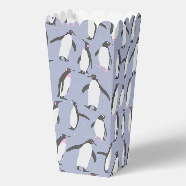 Cool Animal Pattern - Penguin 1 Favor Box (Back)