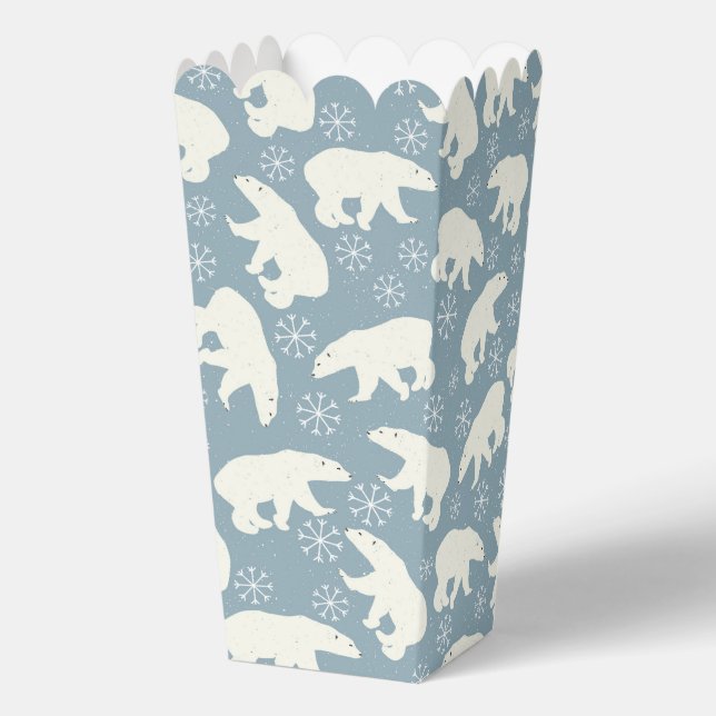 Cool Animal Pattern - Polarbear 1 Favor Box (Back)