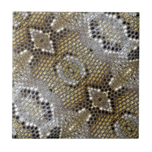 Cool animal print python snake pattern tile