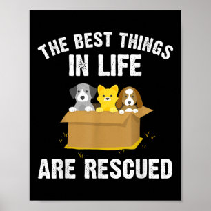 Cool Animal Rescue Art For Men Women Animal Rescue Poster