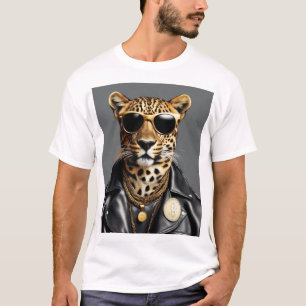 Cool Animal With Sunglasses And A Leather Jacket T-Shirt