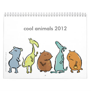 cool animals 2012 (customizable) calendar