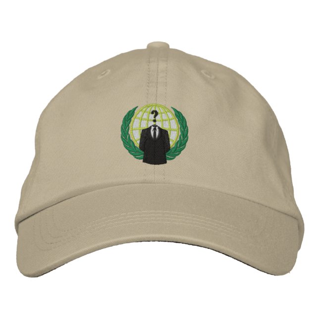 Cool Anonymous Logo Embroidered Cap (Front)