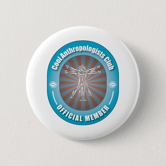 Cool Anthropologists Club 2 Inch Round Button (Front)
