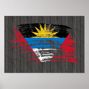 Cool Antiguan flag design Poster