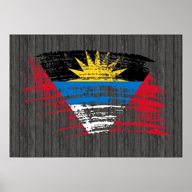Cool Antiguan flag design Poster (Front)