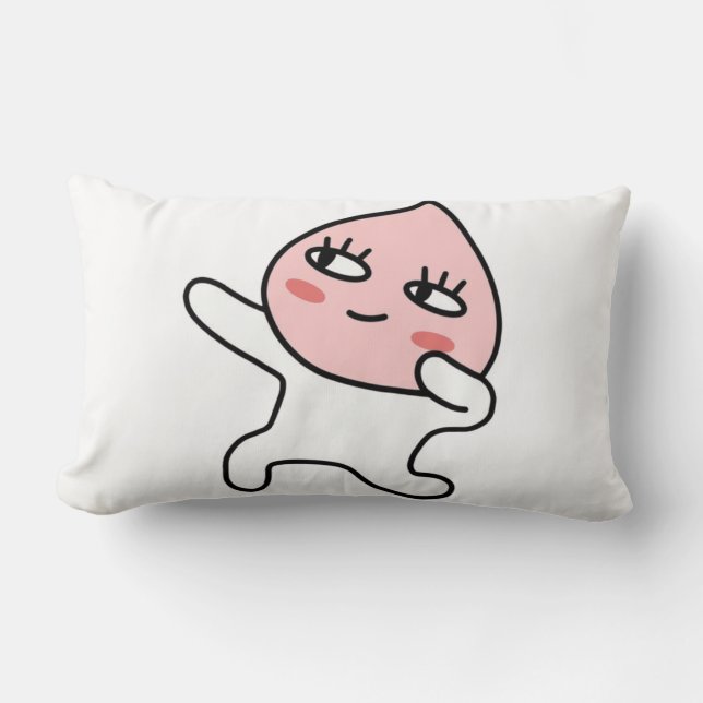 Cool Apeach Lumbar Pillow (Front)