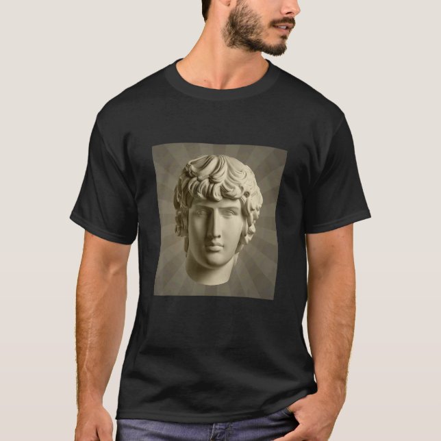 Cool Apollo Plaster Statue Illustration Graphic Ar T-Shirt (Front)