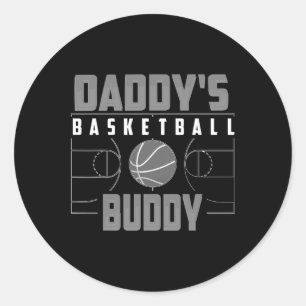 Cool Appealing Daddy's Sketll Buddy Gift  Classic Round Sticker