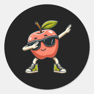 Cool Apple Art For Men Women Kids Apple Picking Ap Classic Round Sticker