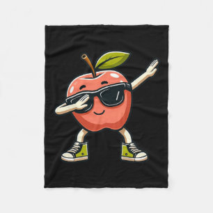 Cool Apple Art For Men Women Kids Apple Picking Ap Fleece Blanket