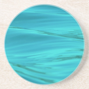 Cool Aqua Blue Summer Water Ripples Coaster