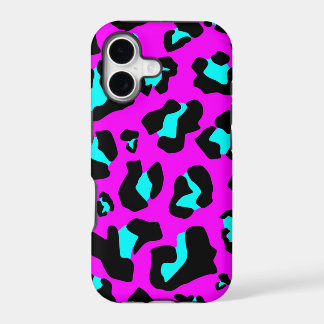 Cool Aqua/Pink Leopard Print - iPhone 5 Case