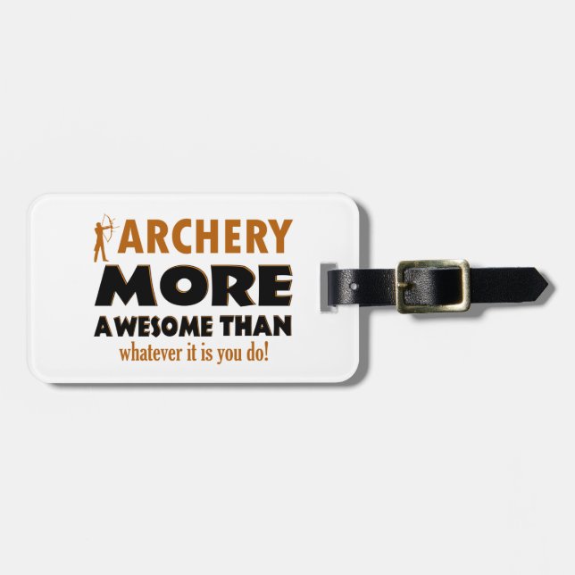 Cool Archery designs Luggage Tag (Front Horizontal)