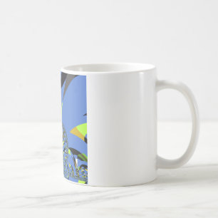 Cool Arches with Fractal Spheres Art Design Coffee Mug