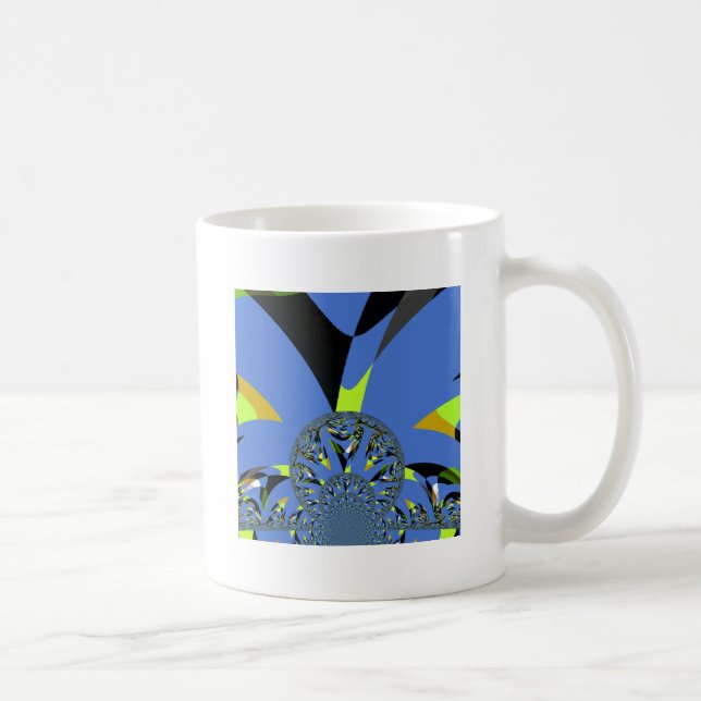 Cool Arches with Fractal Spheres Art Design Coffee Mug (Right)