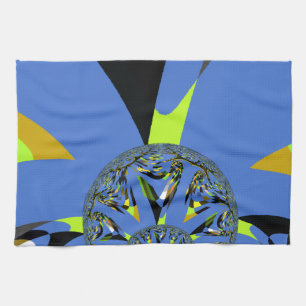 Cool Arches with Fractal Spheres Art Design Kitchen Towel